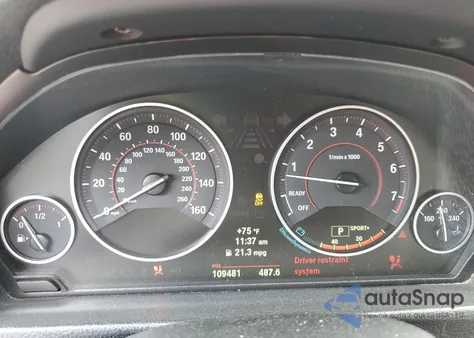 2013 BMW 335 I z USA, uszkodzony, nr VIN WBA3A9G53DNP36355